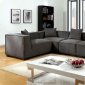 Langdon Sectional Sofa CM6037GY in Gray Fabric w/Options