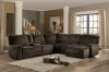 Shreveport Reclining Sectional Sofa 8238-6LRRC Brown Homelegance