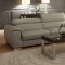 8534 Noemi Sofa in Light Grey Leather by Homelegance w/Options