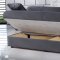 Regata Sofa Bed in Rainbow Dark Gray Fabric by Istikbal