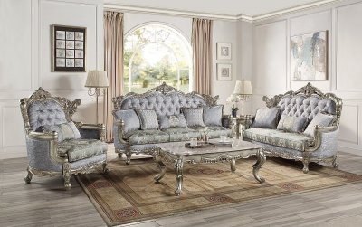 Miliani Sofa LV01780 in Two-tone Fabric by Acme w/Options