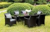 Leodore Outdoor Patio 7Pc Dining Set CM-OT1823 in Gray Fabric