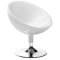 Black or White Color Contemporary Swivel Club Chair