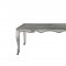 Leonora Dining Table 63140 in Vintage Platinum by Acme w/Options