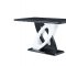 D964BT Dining Table in Black & White - Global w/Optional Stools