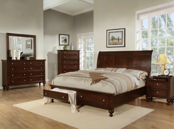 B2800 Bedroom in Dark Pecan w/Optional Casegoods [EGBS-B2800]