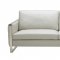 Constantin Sofa in Light Grey Leather by J&M w/Options