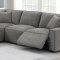 U8176 Power Motion Sectional Sofa in Gray Fabric by Global