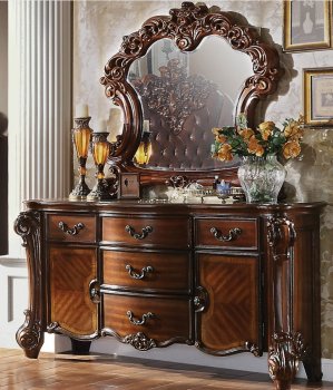 Vendome Dresser 22005 in Cherry by Acme w/Optional Mirror [AMDR-22005 Vendome]