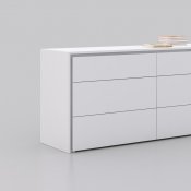 Zen Dresser in High Gloss White Lacquer by Casabianca