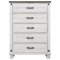 Lilith Bedroom 224471 in Distressed White by Coaster w/Options