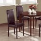 Rich Dark Walnut Finish Contemporary 5Pc Round Dinette Set