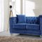 Reese 648LtBlu Sofa in Light Blue Velvet Fabric w/Optional Items