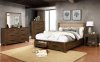 Coney Bedroom FOA7881 in Walnut & Tan w/Options