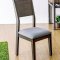 Anton I CM3986T 5Pc Dinette Set of Table & 4 Chairs in Gray