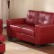 G209 Sofa & Loveseat in Red Bonded Leather by Glory w/Options