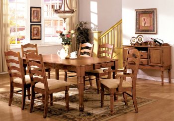 CM3112T Spring Creek Dining Table in American Oak w/Options [FADS-CM3112T Spring Creek]