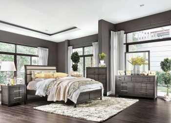 Berenice 5Pc Bedroom Set CM7580GY in Gray w/Options [FABS-CM7580GY-Berenice Gray]