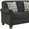 Gideon Sofa & Loveseat Set 506404 in Graphite Fabric by Coaster