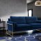 Mila Sofa 678 in Navy Velvet Fabric by Meridian w/Options