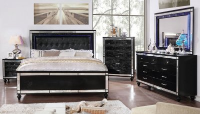 Brachium Bedroom CM7977BK in Black w/Options