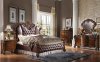 Vendome II Bedroom 28020Q in Dark PU & Cherry by Acme w/Options