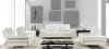 GIA Sofa in White Leather by At Home USA w/Options