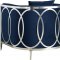 Circa Accent Chair 573 in Navy Velvet Fabric by Meridian