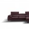 A973b Sectional Sofa in Maroon Premium Leather by J&M