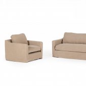 Admiral Sofa & Chair Set in Sand Fabric by VIG