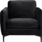 Poppy Sofa 690 in Black Velvet Fabric by Meridian w/Options