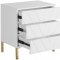 Collette Side Table 827 in White Lacquer by Meridian