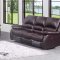 Kelly Reclining Sofa in Dark Brown Leather w/Optional Items