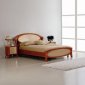 Cherry and Maple High Gloss Finish Stylish Bedroom Set