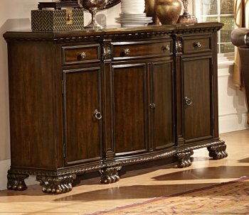 Orleans 2168-40 Server in Dark Cherry by Homelegance [HEBU-2168-40 Orleans]