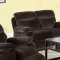 CM6821 Worcester Reclining Sofa in Dark Brown Fabric w/Options