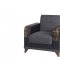 Almira Elena Gray Sofa Bed in Fabric by Casamode w/Options