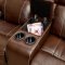 Kia Motion Sofa CM6592 in Brown Leatherette w/Options