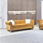 LCL-013 Sofa & Loveseat Set in Gold Velvet