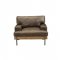 Silchester Chair 52477 in Distressed Chocolate Leather in Acme