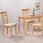 Warm Light Maple Wood Finish Modern 5Pc Casual Dining Set