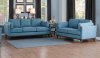 Bedos Sofa & Loveseat Set 8289BU in Blue by Homelegance