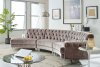 MS2082 Sectional Sofa in Gray Velvet by VImports