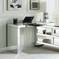 Noralie Writing Desk 93110 in Mirrored by Acme w/USB-Port