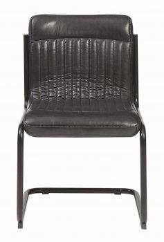 Chambler 122192 Set 4 of Dining Chairs in Black Leatherette [CRDC-122192]