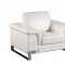 U7660 Sofa in White Bonded Leather by Global w/Options