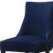 Hannah Dining Chair 774 Set of 2 Navy Velvet Fabric by Meridian