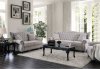 Ewloe Sofa CM6572GY in Light Gray Linen Fabric w/Options