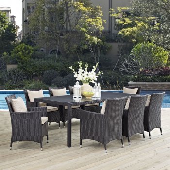 Convene Outdoor Patio Dining Set 9Pc EEI-2217 by Modway [MWOUT-EEI-2217-Convene]