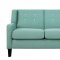 Roweena Sofa & Loveseat Set 1218TL in Teal Fabric by Homelegance